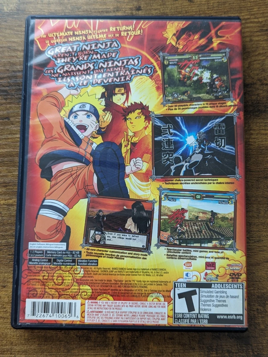 Naruto: Ultimate Ninja 2 - Greatest Hits - Playstation 2 - Completo - Original - Play 2 - Ps2 - NTSC U/C (americano) - Código SLUS 21575GH - Escorrega o Preço