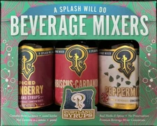PORTLAND SYRUPS Beverage Mixers 3(SPICED CRANBERRY/HIBISCUS-CARDAMOM/PEPPERMINT)