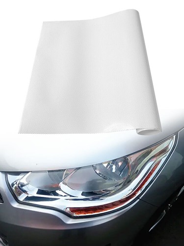 White One Way Vision Tint Vinyl Car Window Perforated Film Sticker 106*30cm - Picture 8 of 12
