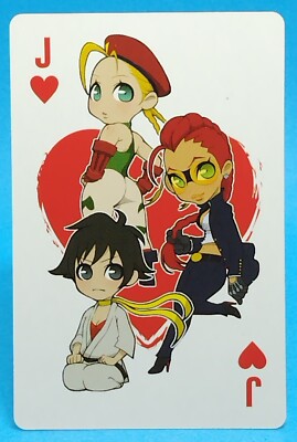 Makoto Cammy Viper Super Street Fighter 4 Arcade Edition Spielkarte Herz J