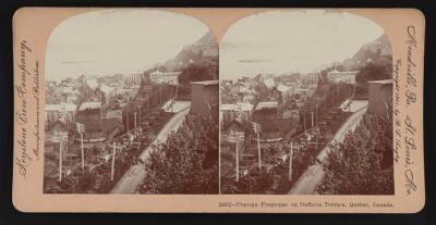 Chateau Frontenac on Dufferin Terrace Quebec Canada Old Photo
