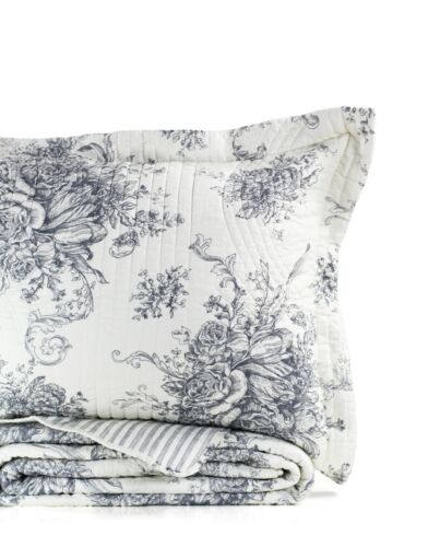 Floral Cotton Quilt Set - Picture 14 of 17