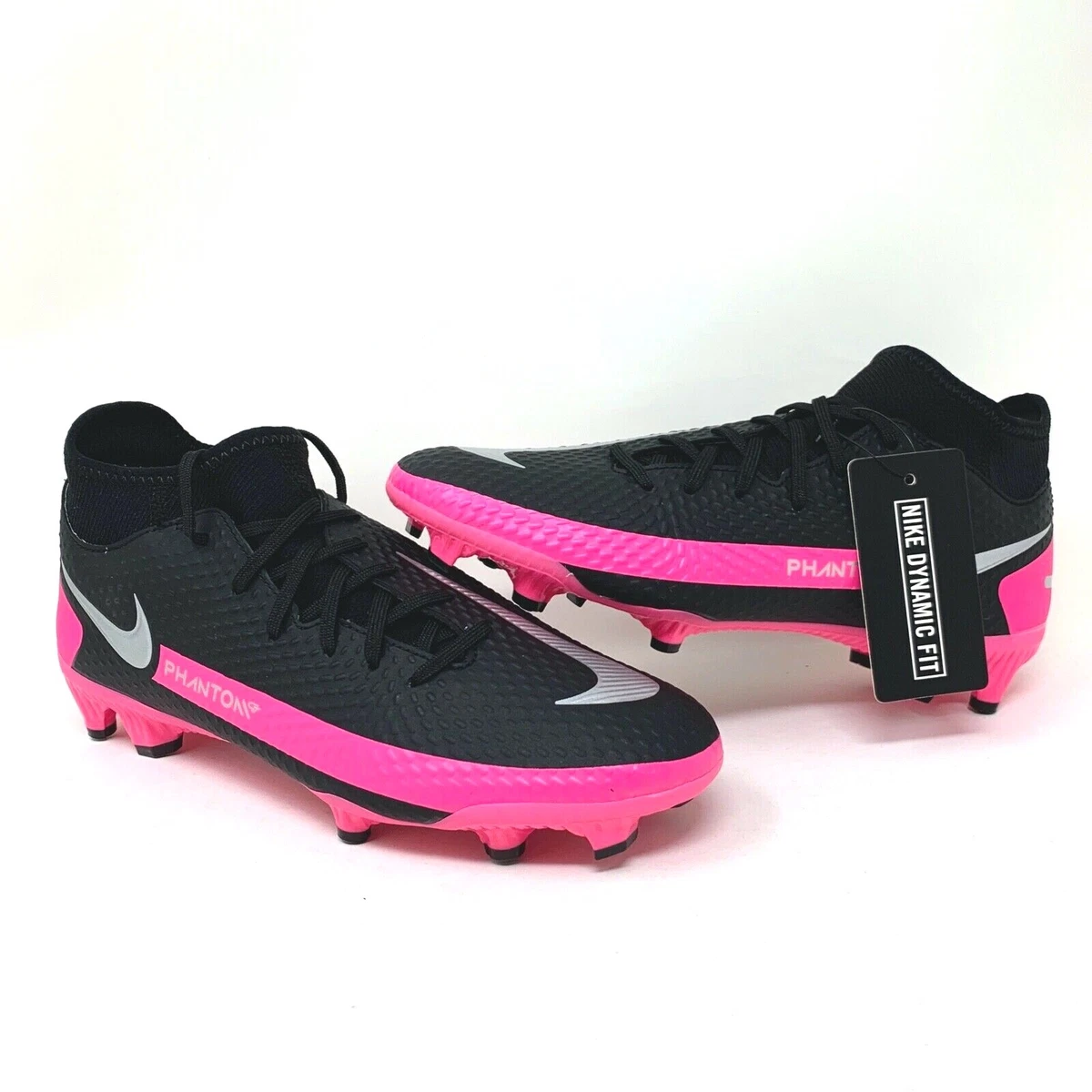 Preços baixos em Nike Phantom GT Academy DF FG MG Black Pink Blast