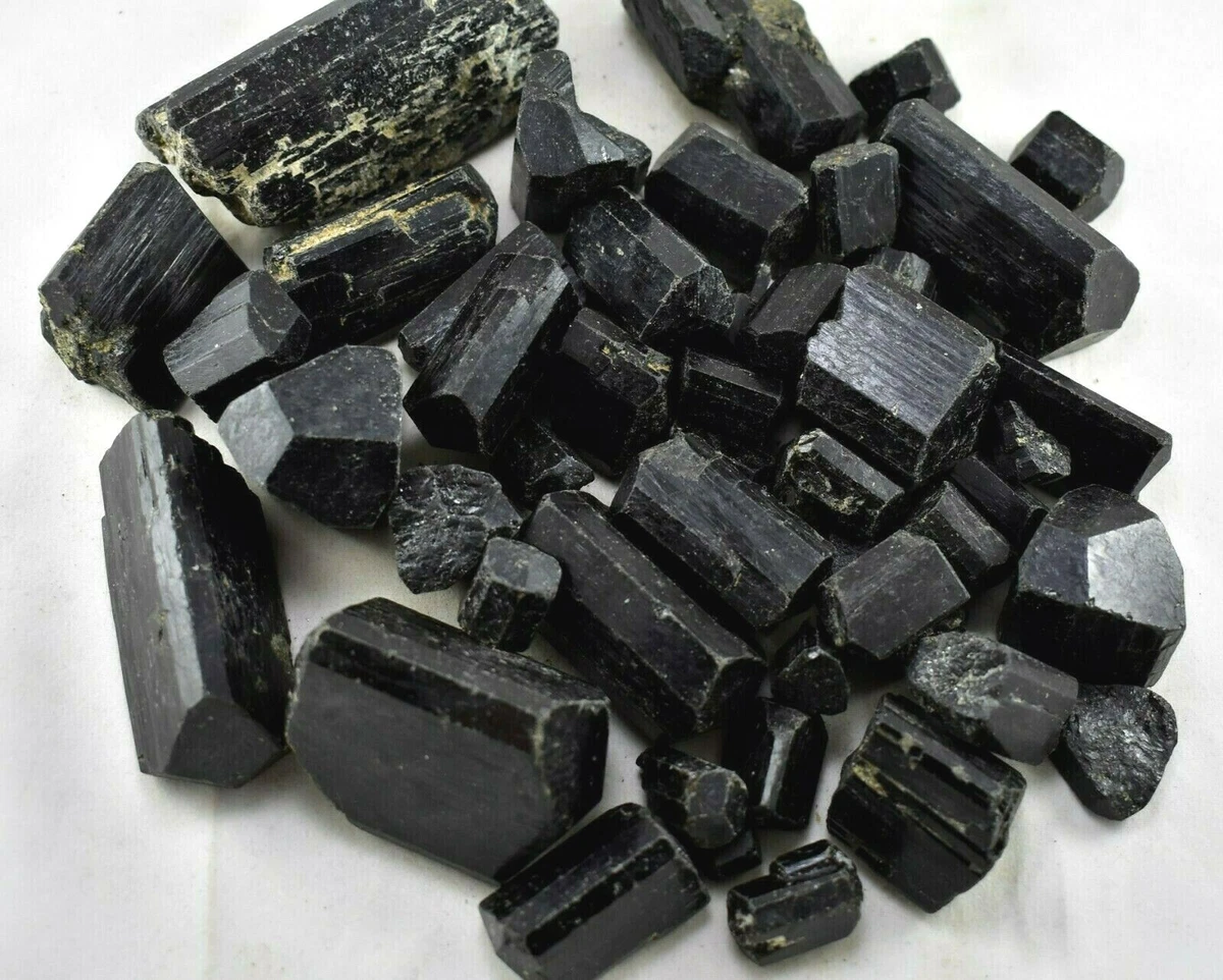 1 kg Black Tourmaline Terminated Pointed Rough Specimen Wand