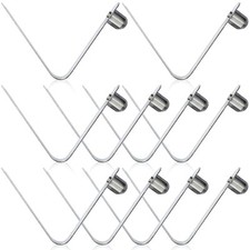 10 PCS Kayak Paddle Spring Snap Clips Stainless Steel Push Button Spring Clip...