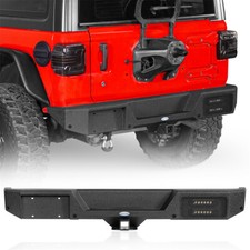 Off-road Rear Bumper For 2018-2026 Jeep Wrangler Jl W2 Hitch Receiver D-ring Off-road Rear Bumper For 2018-2026 Jeep Wrangler Jl W2 Hitch Receiver D-ring