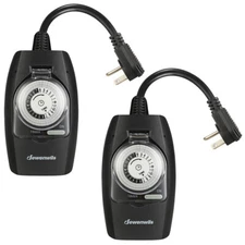 DEWENWILS Outdoor Light Timer Switch 24-Hour Programmable Timer for Christmas
