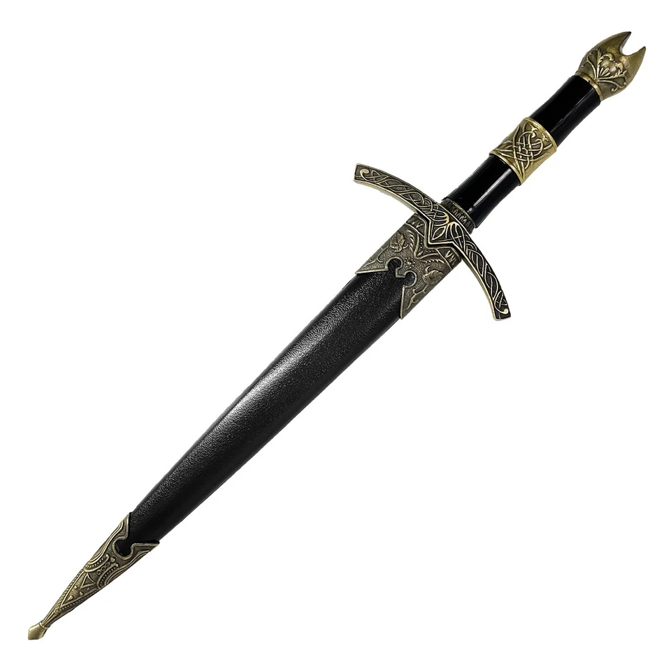 Fantasy Edge 13.5" King Solomon Style Medieval Dagger Gold Handle - Image 2 of 4