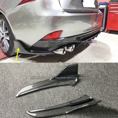 For LEXUS IS250 IS300 IS350 F Sport Sedan Carbon Fiber Rear Diffuser Protector