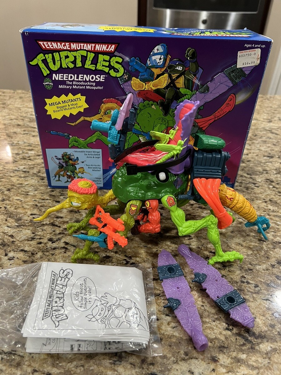 1990 TMNT NEEDLENOSE 100% COMPLETE W/ BOX CIB MINT/ Near MINT | eBay