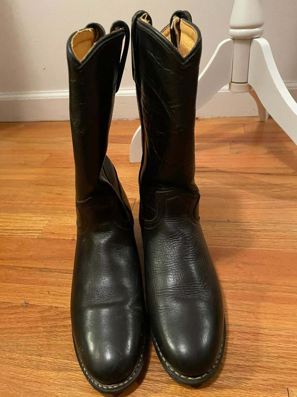 Vintage Black Cowboy Boots Gem