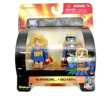 DC Minimates Series 6 Supergirl & Bizarro Figures Art Asylum 2007 New