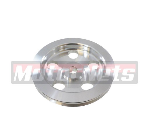 SB Chevy SWP Aluminum 2/3/1 Water Crankshaft Power Steering Pulley Kit 305 350 - Bild 4 von 8