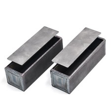 2 Pack 6x2x2 Canoe Can For Canister Damascus Steel Tube Stock Blanks Knife... 2 Pack 6x2x2 Canoe Can For Canister Damascus Steel Tube Stock Blanks Knife...