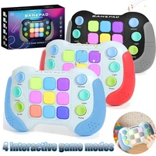 Electronic Pop It Game Gamepad Sensory Fidget Toy with Lights & Music Handheld