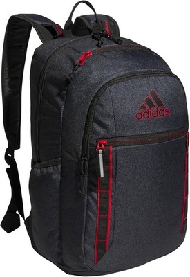 NWT Adidas Excel 7 Unisex OSFA 16'' Laptop Backpack, Twill Black/Scarlett Red