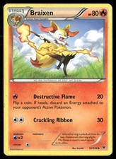 Braixen 12/124 Uncommon Fates Collide Pokemon Damaged