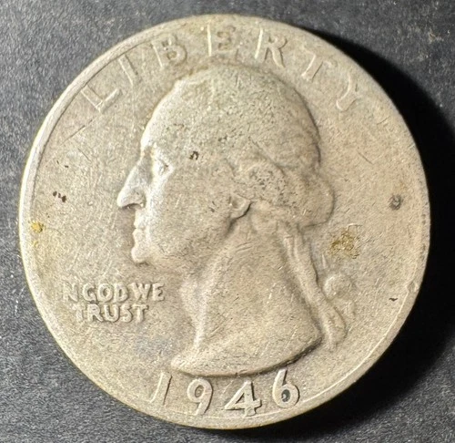 1946-S Silver Washington Quarter (Circulated) - (#3049) Very Fine Condition