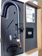 Vigo VG02034MB Hart Matte Black Pre-Rinse Kitchen Faucet, 1.8 GPM, 18" H