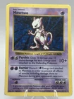 Pokémon TCG Mewtwo shadowless1st Edition Base Set Holo Rare 60 HP 10/102 1999
