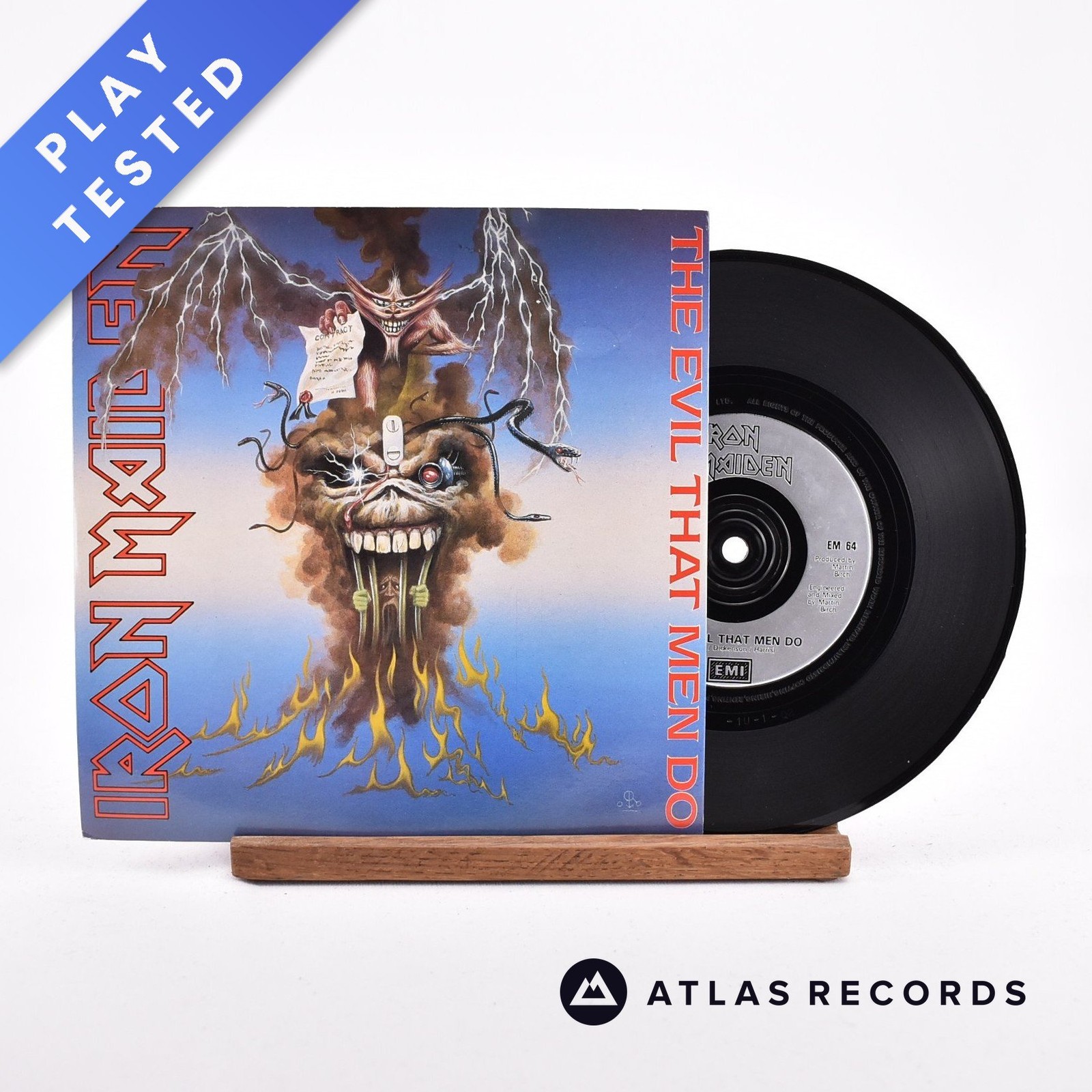 Iron Maiden - The Evil That Men Do - 7"" Vinyl Record - EX/EX
