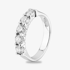 18ct White Gold 1.00ct Diamond Five Stone Ring TH010380R