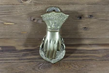 Victorian VINTAGE Brass 5" Right Hand Wall Mount Letter Or Paper Holder Clip