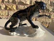 Beswick Black Puma on Rock 1702 Arthur Gredington England
