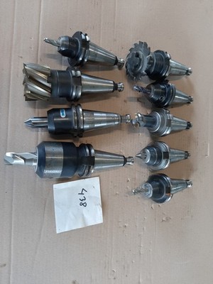 9 x Werkzeugaufnahmen SK40 ISO40  Aufsteckdorn Weldon