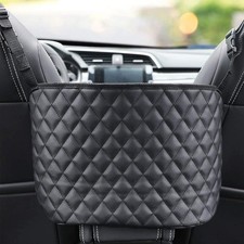 Car Seat Back Net Pocket, Adjustable for Car Truck Black