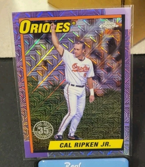 2025 Topps #T90C-88 Cal Ripken Jr. 1990 Topps 35th Anniversary Chrome Mojo 