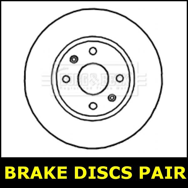 Brake Discs Pair Front Fits HYUNDAI i20 OPT1/2 I 1.2 G4LA PB PBT 7134