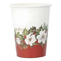 Rote Pappbecher Frohe Weihnachten 250 CC 8 Stk - Givi