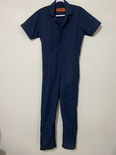 Red Kap-Coveralls-Men's Small-Blue Navy-Short Sleeve