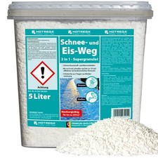Schnee- und Eis-Weg 2in1 Auftaugranulat 5L eisfrei -50°C Streusalz Ersatz 250m²