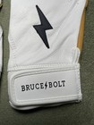 Bruce Bolt 2020 Premium Pro Short Cuff White Batting Gloves, Youth Medium — photo 9