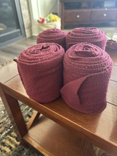 USED Lemieux Polo Wraps in Burgundy Full/Horse size