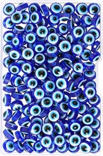 Hicarer 150 Pcs Evil Eye Beads for Jewelry Making, Spacer Beads, 8 mm Turki...