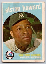 1959 Topps - #395 Elston Howard | New York Yankees PR