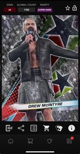 DIGITAL TOPPS WWE SLAM Drew McIntyre COSMIC CHROME SUPER RARE STARFRACTOR Read