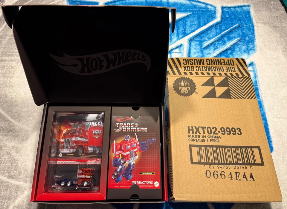 Hot Wheels Transformers Optimus Prime Mattel Creations RLC **NEVER TOUCHED** - Image 2 of 4