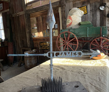 Antique Early James Weathervane Weather Vane from Old Dairy Barn Farm / Garden