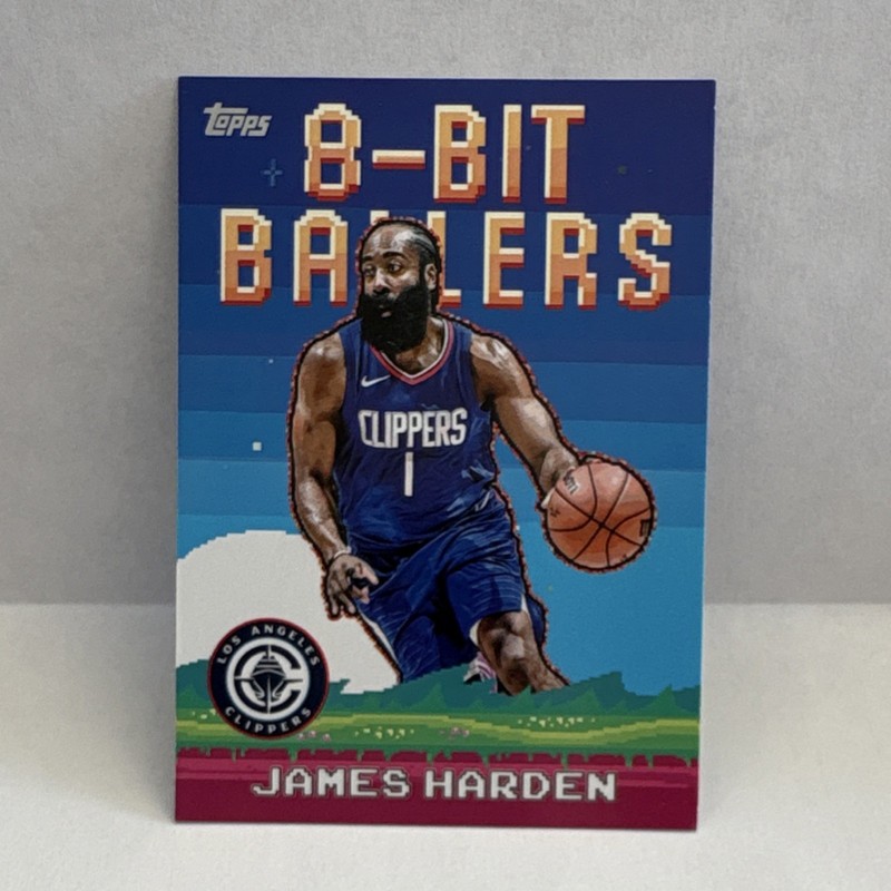 Topps 2025-26 8-Bit Ballers James Harden #8B-16 Los Angeles Clippers Insert