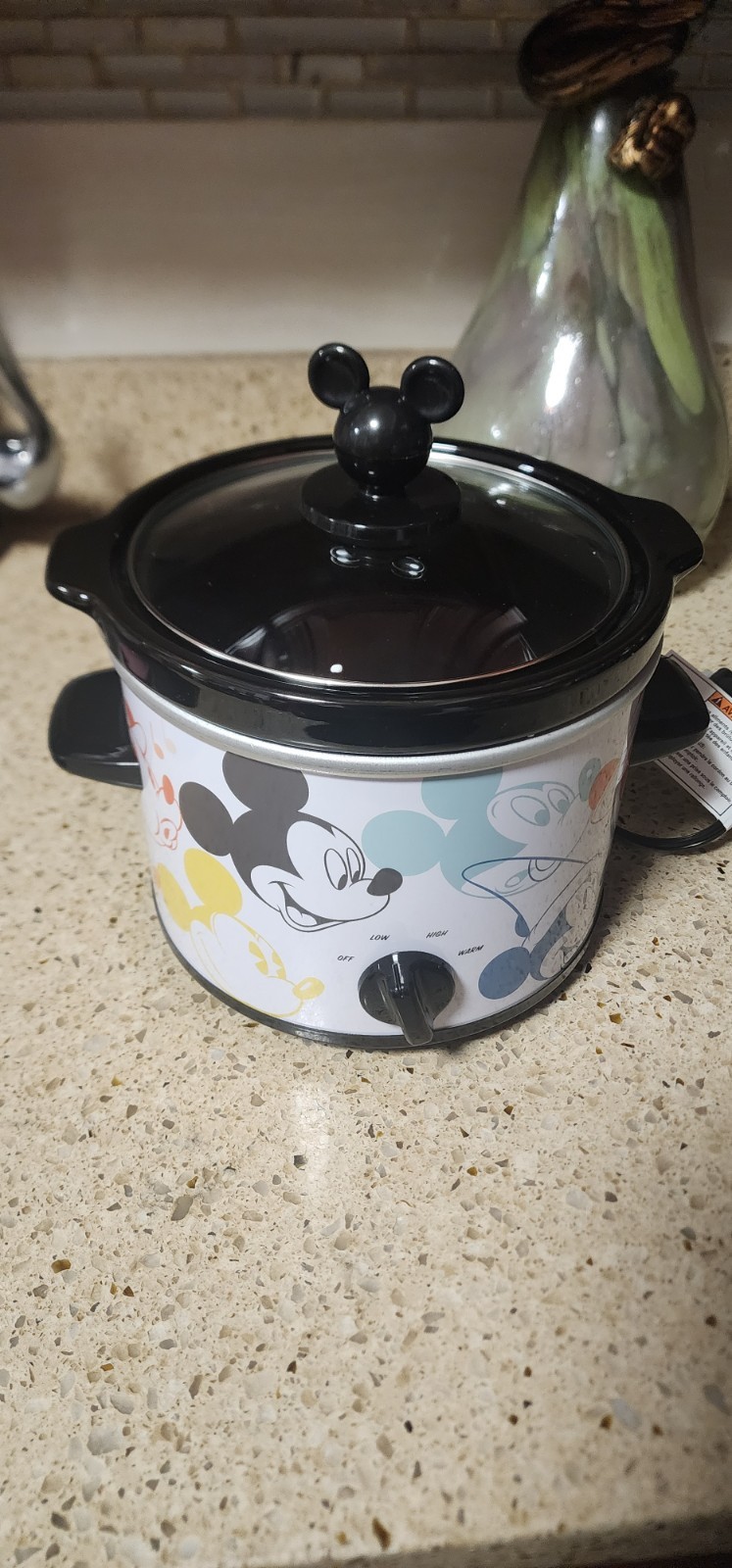 Disney Mickey Mouse 2 Quart Slow Cooker Crock Pot with Remov