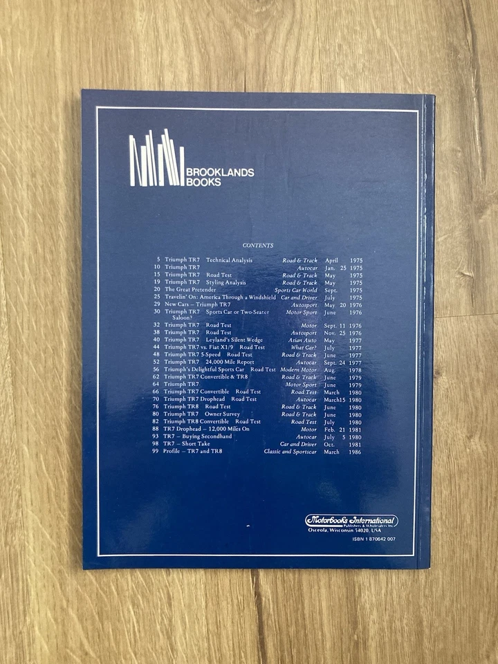 Triumph TR7 & TR8 1975-1982 Book Road Tests, Specs, Performance Rallying Foto 2 de 2