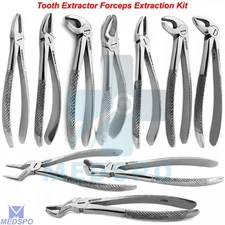 Dental Tooth Extraction Forceps Lower Molar Pliers Extraction Surgical Tools Kit