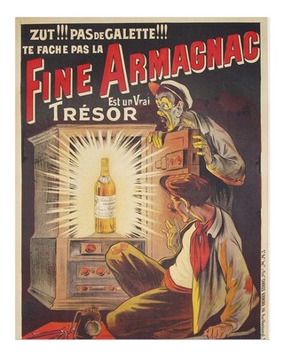Vintage Advertising Poster Wall Art - Fine Armagnac Premium Quality