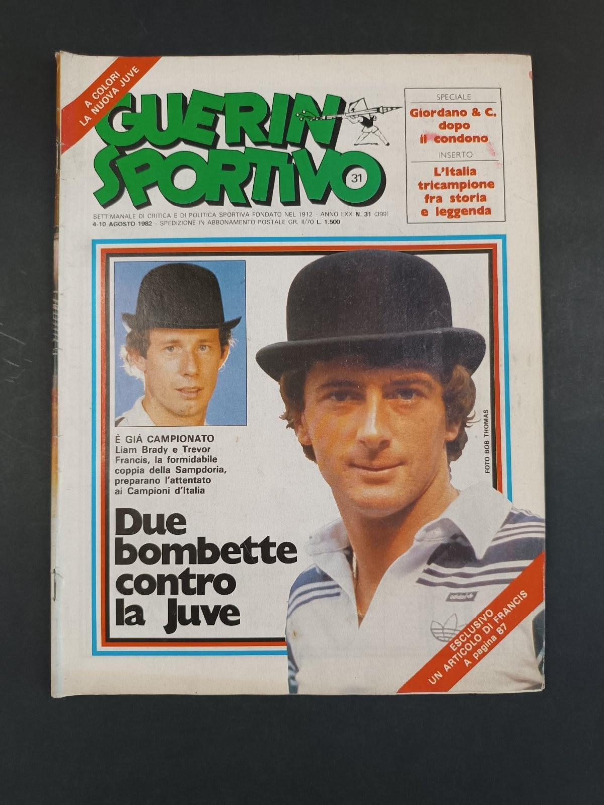 Rivista Guerin Sportivo n.31 1982 Trevor Francis Liam Brady