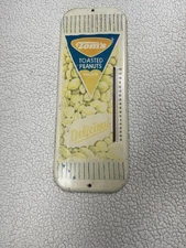 Vintage Tom's Peanuts Metal Thermometer Sign Advertising Snacks Food 16"