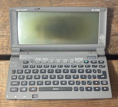 Rare SHARP HC-4100 Vintage PDA Windows CE Pocket PC Ultra Portable W/ RAM